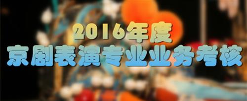 大鸡发爆操美女国家京剧院2016年度京剧表演专业业务考...